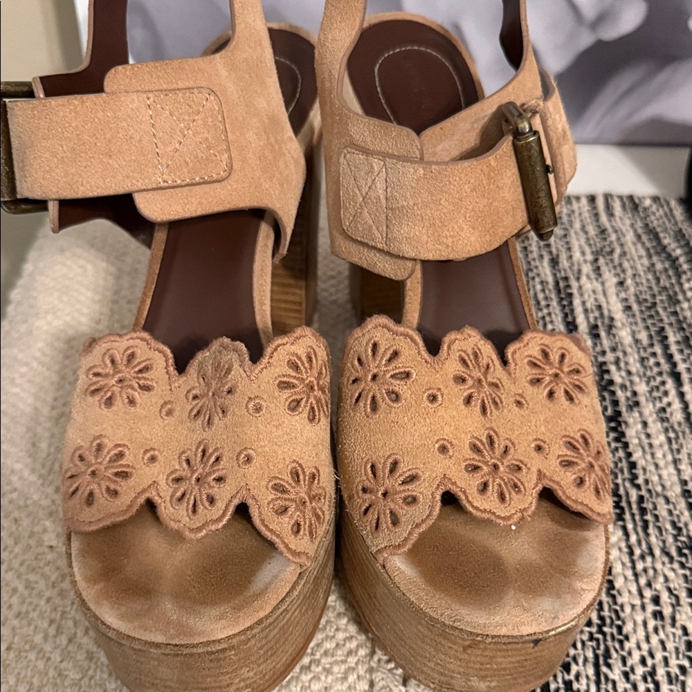 See By Chloe Pink Platform Sandals - Picture 5 of 10